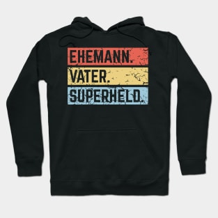 Ehemann Vater Superheld (Super Papa / Superpapa / Vintage / 3C) Hoodie